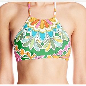 NEW Trina Turk Tamarindo High Neck Bra Swim Top